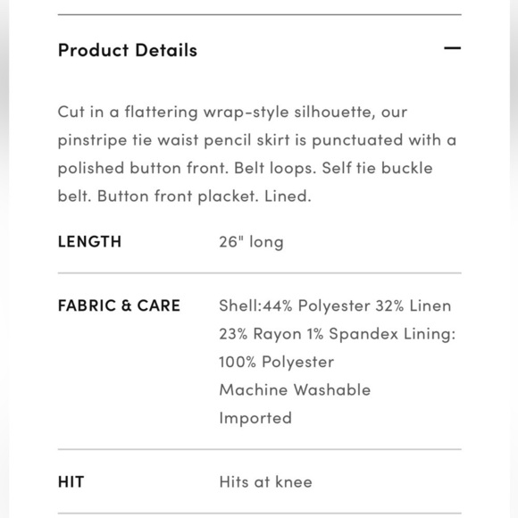 Ann Taylor NWT Coral Red Belted Button Wrap Pencil Skirt Curvy Fit Size 4 - Picture 12 of 12